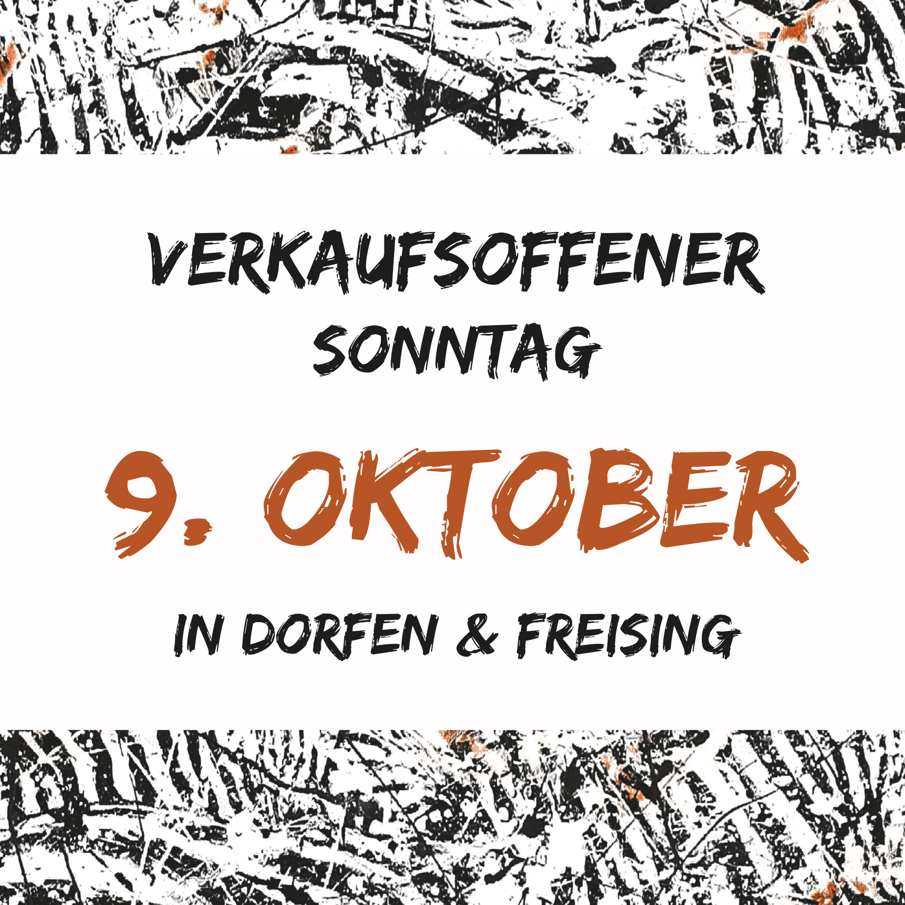 Verkaufsoffener Sonntag in Dorfen und Freising am 9. Oktober