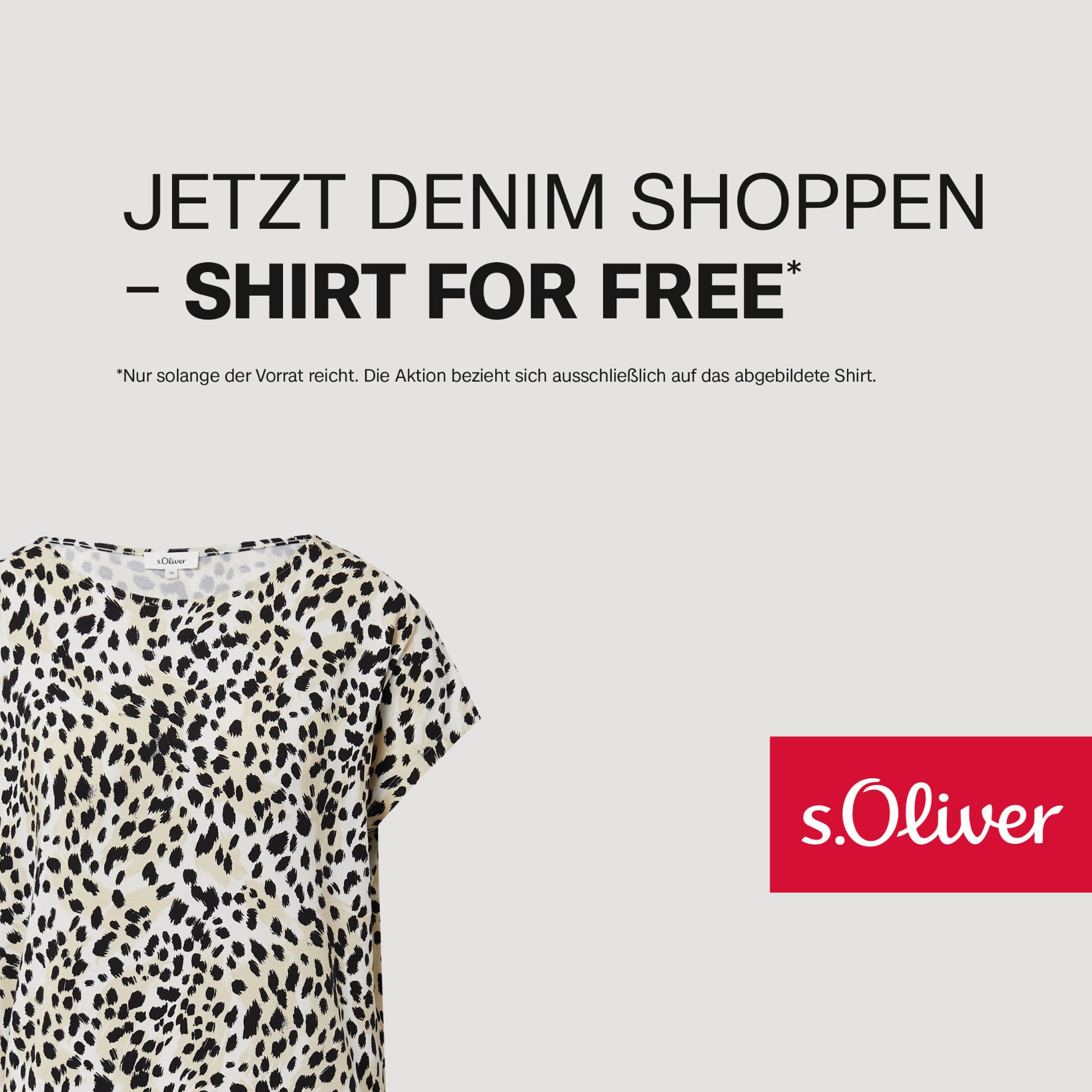 Denim kaufen – gratis Shirt erhalten!